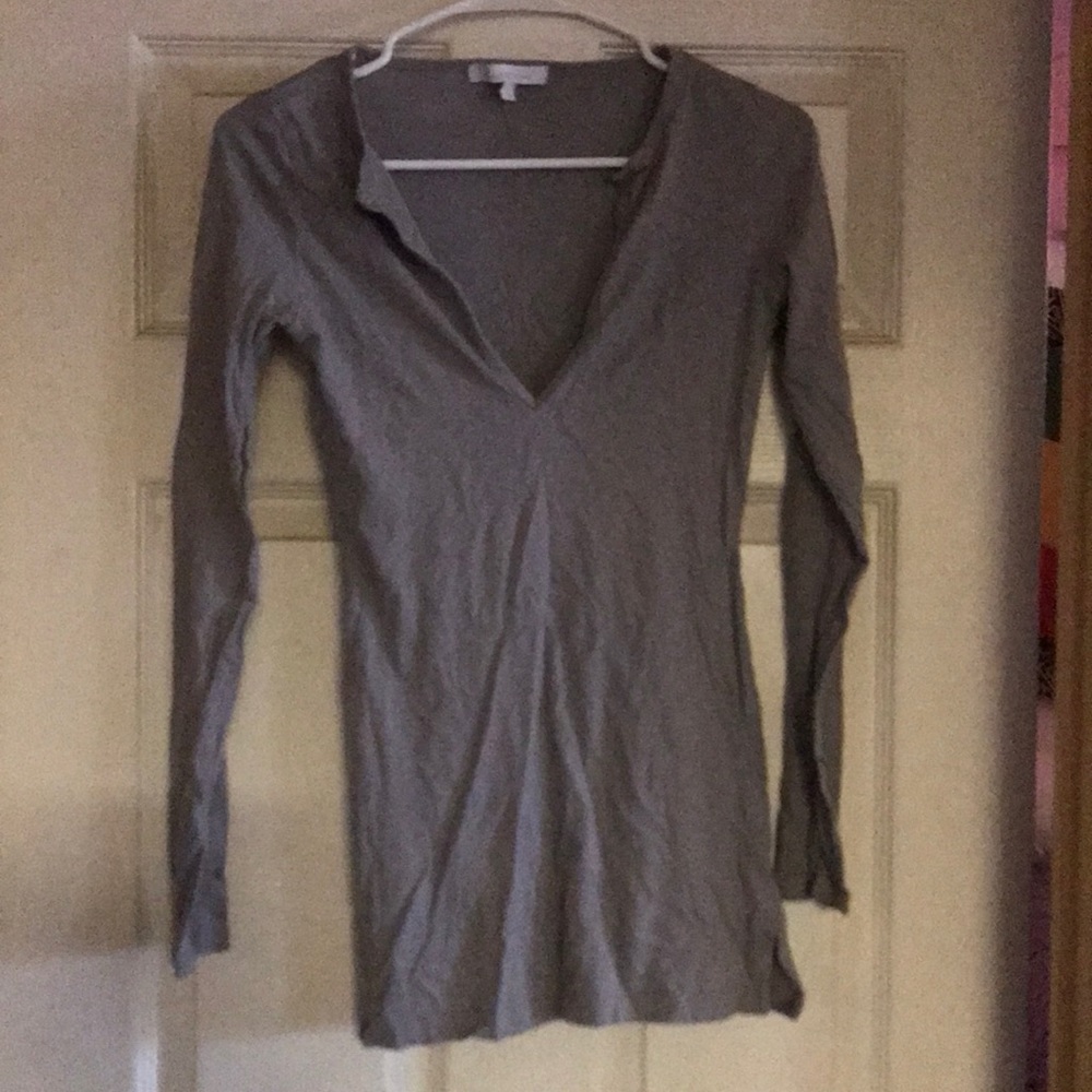 Grey V-Neck